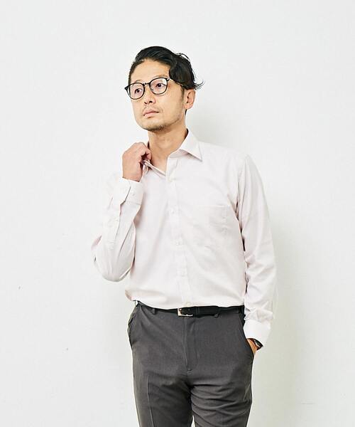 MEN'S MELROSE(メンズメルローズ)の「ワイドカラードレスシャツ(シャツ/ブラウス・メンズ・ホワイト/ピンクベージュ/サックスブルー/ブルー・2/3/4/5)」の4枚目の写真