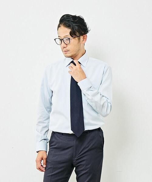MEN'S MELROSE(メンズメルローズ)の「ワイドカラードレスシャツ(シャツ/ブラウス・メンズ・ホワイト/ピンクベージュ/サックスブルー/ブルー・2/3/4/5)」の1枚目の写真