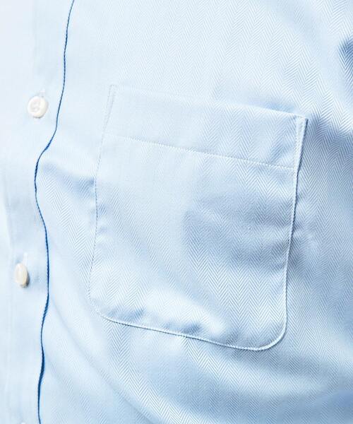 MEN'S MELROSE(メンズメルローズ)の「ワイドカラードレスシャツ(シャツ/ブラウス・メンズ・ホワイト/ピンクベージュ/サックスブルー/ブルー・2/3/4/5)」の12枚目の写真