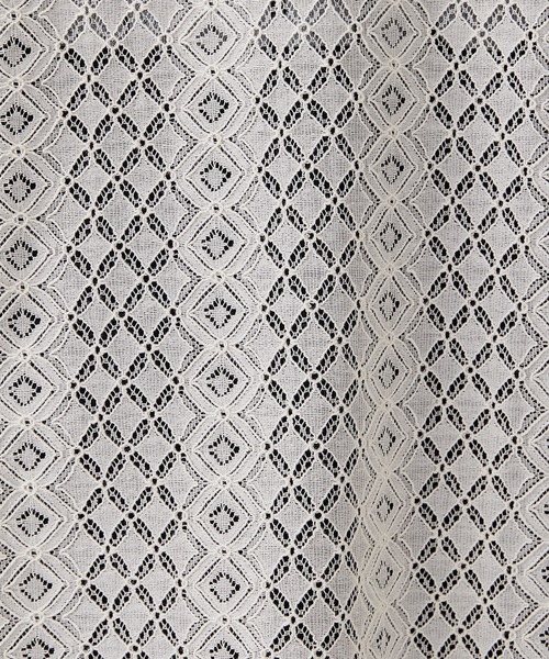 Lui's（ルイス）の「6分袖クロシェ編みプルオーバー（Tシャツ/カットソー・メンズ・ブラック/ホワイト系その他・FREE）」の15枚目の写真