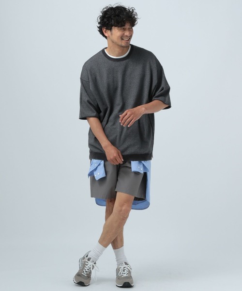 BAYFLOW(ベイフロー)の「メランジトーンサマーニットTシャツ(ニット/セーター・メンズ・ライトブルー/ライトグリーン/チャコール・MEDIUM/LARGE)」の6枚目の写真