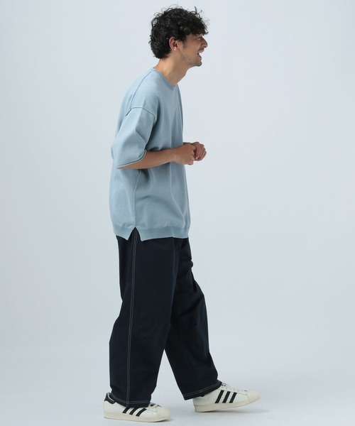 BAYFLOW(ベイフロー)の「メランジトーンサマーニットTシャツ(ニット/セーター・メンズ・ライトブルー/ライトグリーン/チャコール・MEDIUM/LARGE)」の15枚目の写真