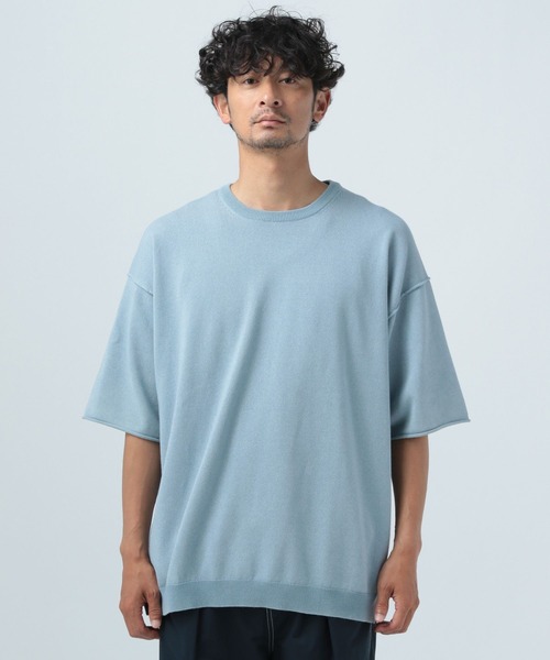 BAYFLOW(ベイフロー)の「メランジトーンサマーニットTシャツ(ニット/セーター・メンズ・ライトブルー/ライトグリーン/チャコール・MEDIUM/LARGE)」の17枚目の写真