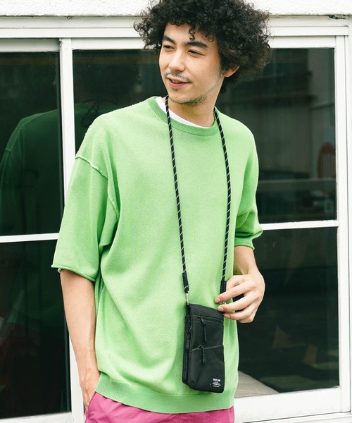 BAYFLOW(ベイフロー)の「メランジトーンサマーニットTシャツ(ニット/セーター・メンズ・ライトブルー/ライトグリーン/チャコール・MEDIUM/LARGE)」の21枚目の写真