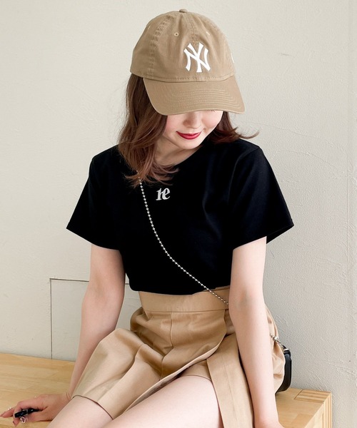 Heather（ヘザー）の「フロントロゴ刺繍TEE　966146（Tシャツ/カットソー・レディース・オフホワイト/ブラック/パープル・FREE）」の3枚目の写真