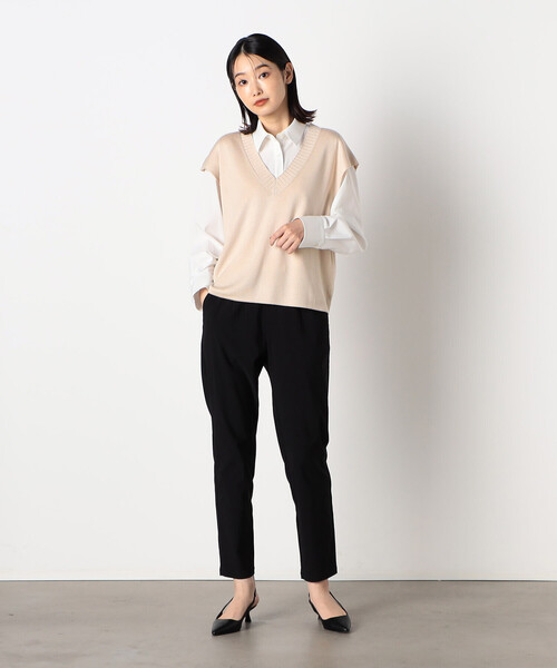 COMME CA ISM(コムサイズム)の「クロップド 長袖シャツ(シャツ/ブラウス・レディース・ストライプ/オフホワイト・MEDIUM/LARGE)」の17枚目の写真