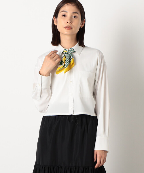 COMME CA ISM(コムサイズム)の「クロップド 長袖シャツ(シャツ/ブラウス・レディース・ストライプ/オフホワイト・MEDIUM/LARGE)」の15枚目の写真