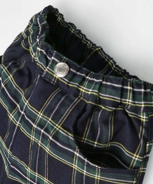 Moujonjon（ムージョンジョン）の「のびのびツイルチェック柄パンツ（その他パンツ・キッズ・ブラック/ネイビー・120/110/100/140/90/130）」の4枚目の写真