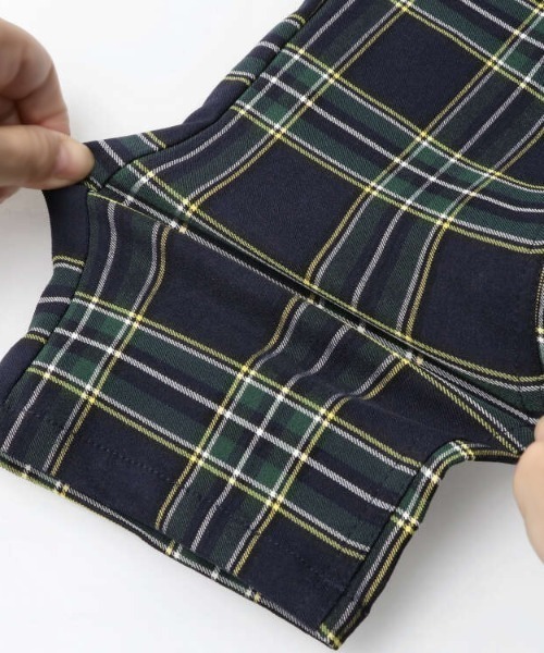 Moujonjon（ムージョンジョン）の「のびのびツイルチェック柄パンツ（その他パンツ・キッズ・ブラック/ネイビー・120/110/100/140/90/130）」の9枚目の写真