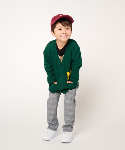 Moujonjon（ムージョンジョン）の「のびのびツイルチェック柄パンツ（その他パンツ・キッズ・ブラック/ネイビー・120/110/100/140/90/130）」の14枚目の写真