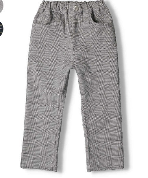 Moujonjon（ムージョンジョン）の「のびのびツイルチェック柄パンツ（その他パンツ・キッズ・ブラック/ネイビー・120/110/100/140/90/130）」の18枚目の写真