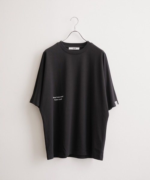 JUNRED(ジュンレッド)の「35COFFEEコラボ / ドルマンスリーブビッグTシャツ(Tシャツ/カットソー・メンズ・ブラック/ホワイト・LL/M/L)」の2枚目の写真