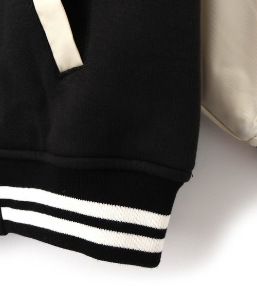 MAKE YOUR DAY(メイクユアデイ)の「スタジアムジャンパー■150.160cm(スタジャン・キッズ・グレー/ブラック/グリーン・150/160)」の8枚目の写真
