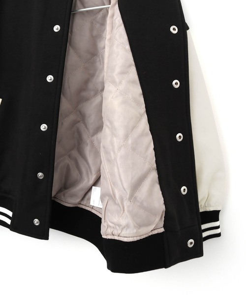 MAKE YOUR DAY(メイクユアデイ)の「スタジアムジャンパー■150.160cm(スタジャン・キッズ・グレー/ブラック/グリーン・150/160)」の11枚目の写真