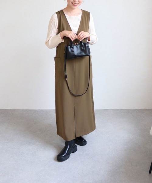 MIAN (ミアン)の「ウォレットショルダーバッグ(ショルダーバッグ・レディース・ブラック/グレイッシュベージュ/マスタード/ピンク・FREE)」の5枚目の写真
