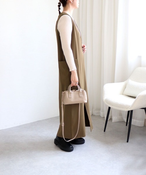 MIAN (ミアン)の「ウォレットショルダーバッグ(ショルダーバッグ・レディース・ブラック/グレイッシュベージュ/マスタード/ピンク・FREE)」の13枚目の写真
