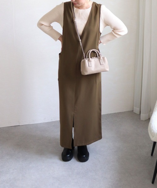 MIAN (ミアン)の「ウォレットショルダーバッグ(ショルダーバッグ・レディース・ブラック/グレイッシュベージュ/マスタード/ピンク・FREE)」の16枚目の写真