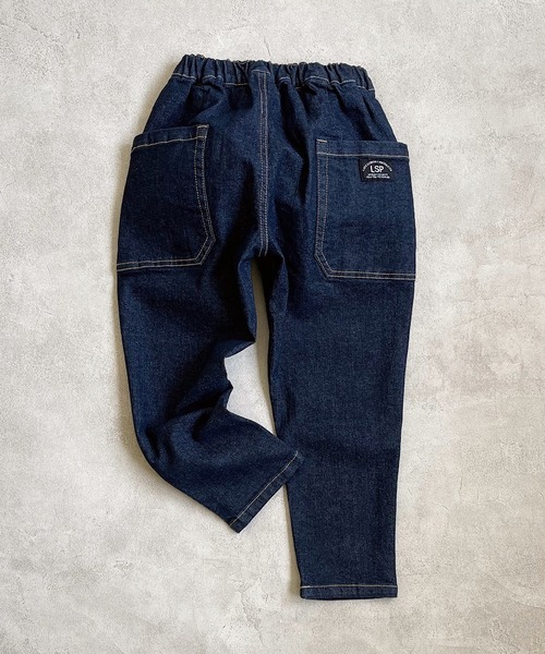 Life Support Products(ライフサポートプロダクツ)の「デニムタックロングパンツ(80~150cm)(デニムパンツ・キッズ・ブルー/ネイビー・95/80/140/100/90/120/150/130/110)」の7枚目の写真