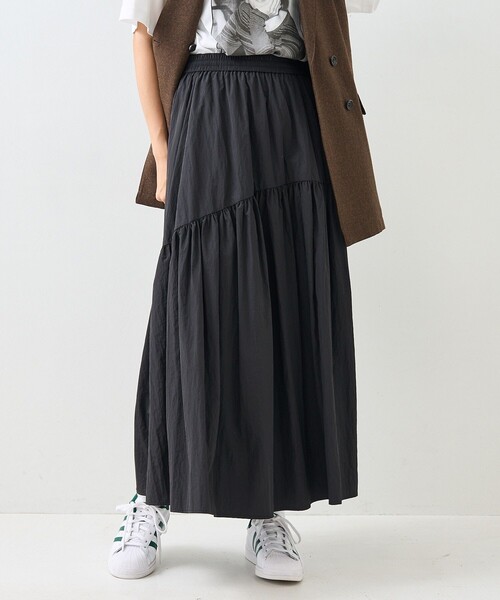 セール】ナイロンラウンドティアードスカート（スカート