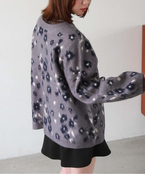 archives（アルシーヴ）の「フラワーＪＱブラッシュニットカーディガン（カーディガン/ボレロ・レディース・サックスブルー/ピンク/ブルーグレー・MEDIUM）」の22枚目の写真
