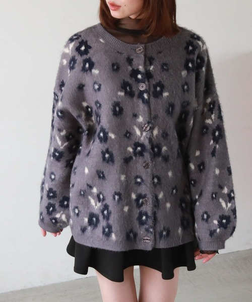 archives（アルシーヴ）の「フラワーＪＱブラッシュニットカーディガン（カーディガン/ボレロ・レディース・サックスブルー/ピンク/ブルーグレー・MEDIUM）」の21枚目の写真