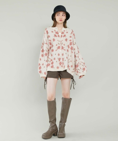 archives（アルシーヴ）の「フラワーＪＱブラッシュニットカーディガン（カーディガン/ボレロ・レディース・サックスブルー/ピンク/ブルーグレー・MEDIUM）」の12枚目の写真