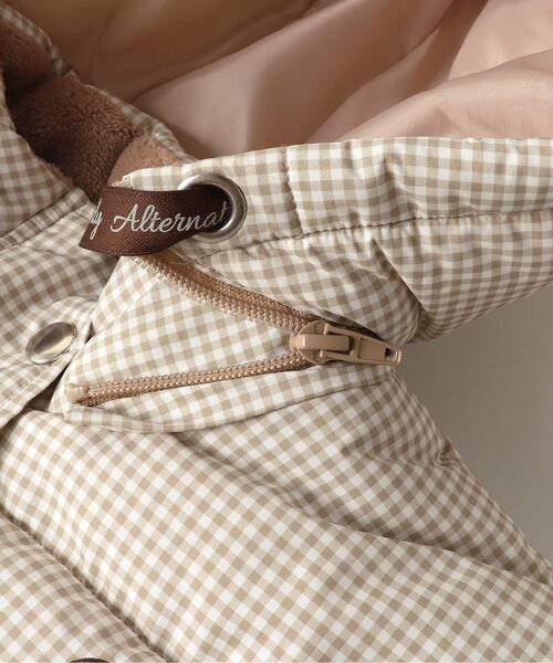 algy(アルジー)の「ガーリー中綿アウター(ダウンジャケット/コート・キッズ・ブラック/ベージュ・X-SMALL/SMALL/MEDIUM/XX-SMALL)」の6枚目の写真