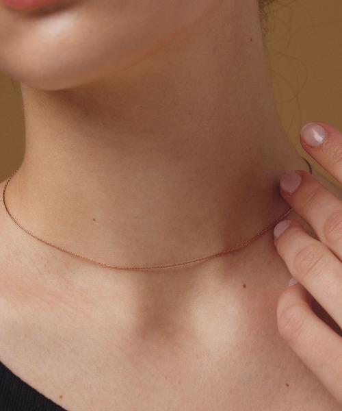 CENE（セネ）の「【CENE】セネ/0.6mmチェーンネックレス/34cm（ネックレス・レディース・ゴールド/シルバー/ピンクゴールド・FREE）」の3枚目の写真