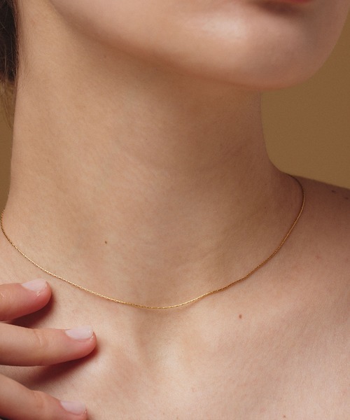 CENE（セネ）の「【CENE】セネ/0.6mmチェーンネックレス/34cm（ネックレス・レディース・ゴールド/シルバー/ピンクゴールド・FREE）」の2枚目の写真