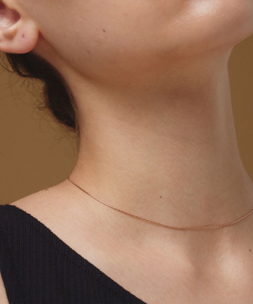 CENE（セネ）の「【CENE】セネ/0.6mmチェーンネックレス/34cm（ネックレス・レディース・ゴールド/シルバー/ピンクゴールド・FREE）」の20枚目の写真