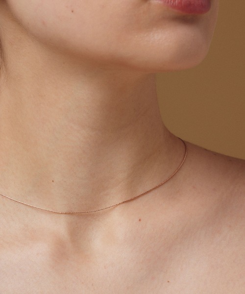 CENE（セネ）の「【CENE】セネ/0.6mmチェーンネックレス/34cm（ネックレス・レディース・ゴールド/シルバー/ピンクゴールド・FREE）」の22枚目の写真