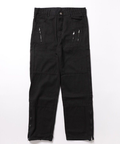 Burner（バーナー）の「【OKUOKU　0909】ジップデザイン　ストレートパンツ　oku-bottom-703936958365-36（その他パンツ・メンズ・ブラック・M/S/L）」の7枚目の写真