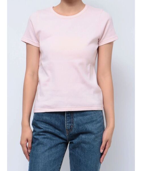 Ungrid（アングリッド）の「カラーフィットTee（Tシャツ/カットソー・レディース・レッド/ピンク/オフホワイト/ブラック・FREE）」の4枚目の写真