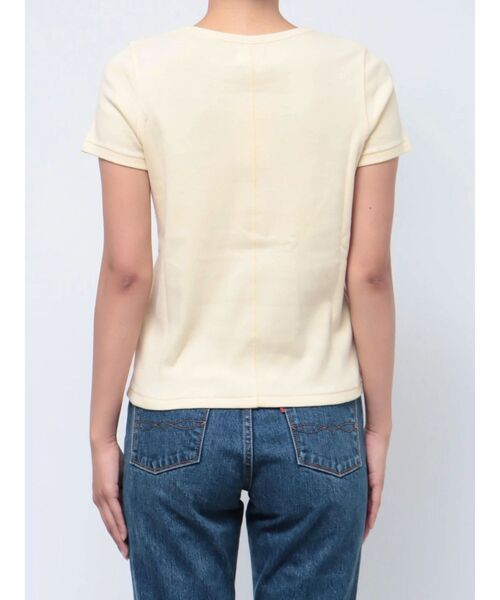 Ungrid（アングリッド）の「カラーフィットTee（Tシャツ/カットソー・レディース・レッド/ピンク/オフホワイト/ブラック・FREE）」の8枚目の写真