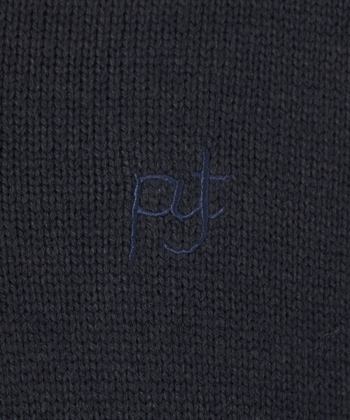 green label relaxing（グリーンレーベルリラクシング）の「【WEB限定】＜kinoko.さん × GLR or＞ハーフジップ ニット プルオーバー（ニット/セーター・メンズ・オフホワイト/オレンジ系その他/ネイビー・M/L/S）」の11枚目の写真