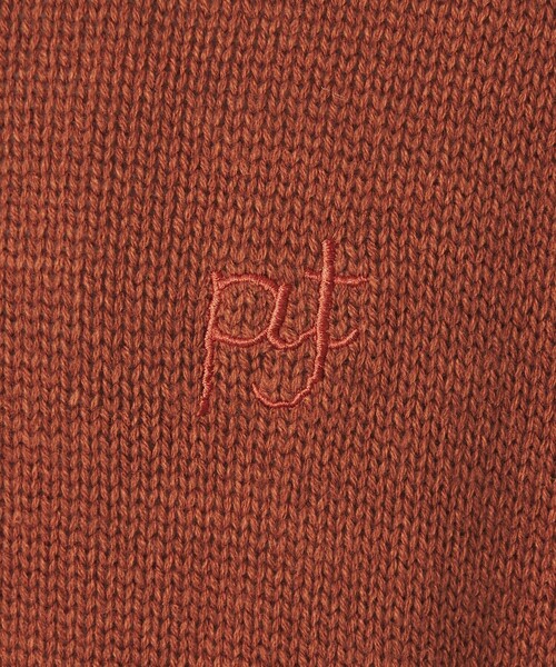 green label relaxing（グリーンレーベルリラクシング）の「【WEB限定】＜kinoko.さん × GLR or＞ハーフジップ ニット プルオーバー（ニット/セーター・メンズ・オフホワイト/オレンジ系その他/ネイビー・M/L/S）」の13枚目の写真