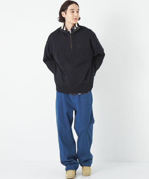 green label relaxing（グリーンレーベルリラクシング）の「【WEB限定】＜kinoko.さん × GLR or＞ハーフジップ ニット プルオーバー（ニット/セーター・メンズ・オフホワイト/オレンジ系その他/ネイビー・M/L/S）」の15枚目の写真