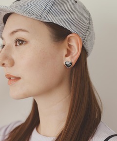 SWAROVSKI Swan スタッドピアス Swan スタッドピアス, スワン, ホワイト, ロジウム・プレー