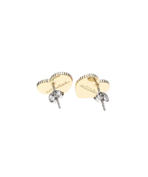 MILKFED.（ミルクフェド）の「HEART LOGO STUD EARRINGS（ピアス（両耳用）・レディース・ホワイト/ブラック/レッド・ONE SIZE）」の8枚目の写真