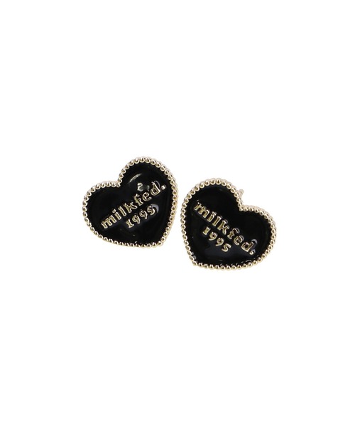 MILKFED.（ミルクフェド）の「HEART LOGO STUD EARRINGS（ピアス（両耳用）・レディース・ホワイト/ブラック/レッド・ONE SIZE）」の13枚目の写真
