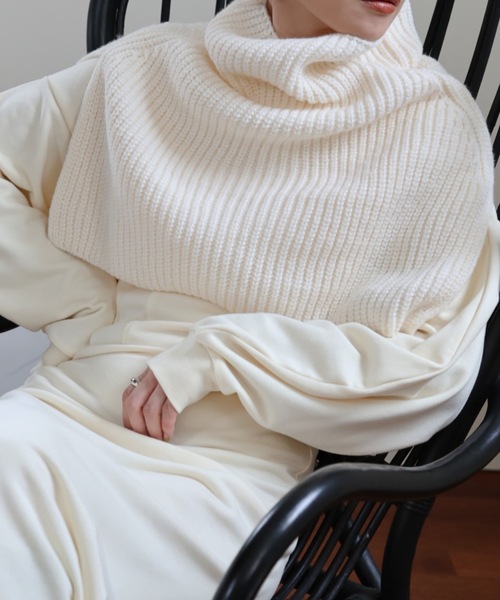 セール】ハイネックスヌード/ニットネックウォーマー（ネック