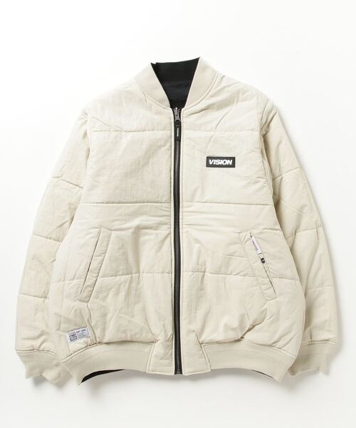 VISION STREET WEAR（ヴィジョンストリートウェア）の「【VISION STREET WEAR/ヴィジョンストリートウェア】4WAYリバーシブルMA-1＆ナイロンジャケット/袖脱着可能（MA-1・メンズ・ブラック/カーキ/アイボリー・M/L/XL）」の13枚目の写真