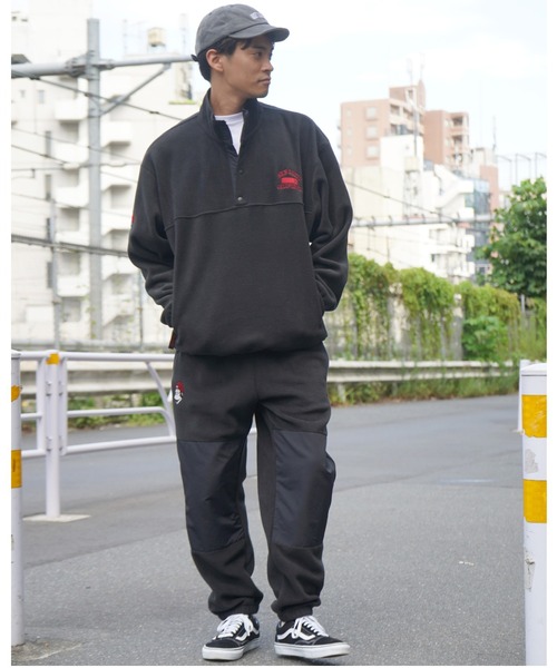 BEN DAVIS(ベンデイビス)の「《BEN DAVIS》ハーフボタン フリース(その他トップス・メンズ・グレー/ブラック/ブルー・MEDIUM/X-LARGE/LARGE)」の4枚目の写真