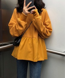 MAISON DE THERESE（メゾン ド テレーズ）の「長袖ペプラムTシャツ（Tシャツ/カットソー）」