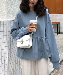 MAISON DE THERESE（メゾン ド テレーズ）の「長袖ペプラムTシャツ（Tシャツ/カットソー）」