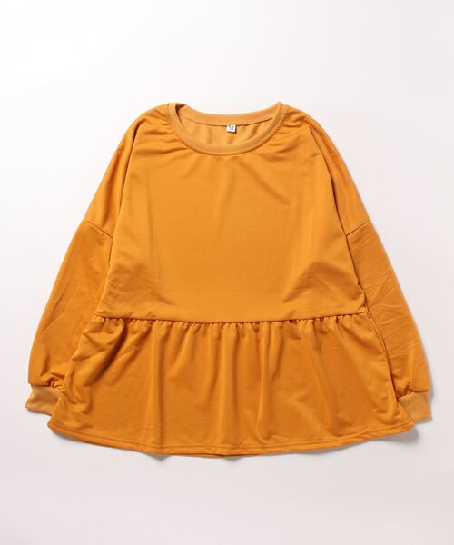 MAISON DE THERESE（メゾン ド テレーズ）の「長袖ペプラムTシャツ（Tシャツ/カットソー・レディース・ホワイト/ブラック/ブルー/イエロー・M/L）」の22枚目の写真