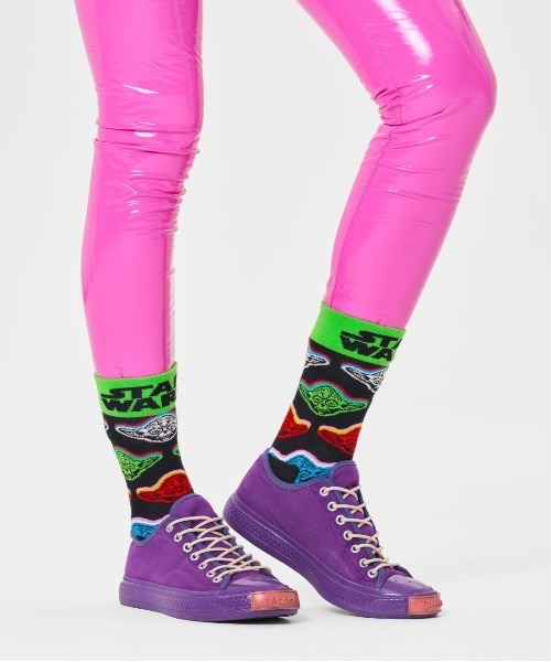 Happy Socks（ハッピーソックス）の「【Happy Socks × Star Wars】  Limited sock（ソックス/靴下・レディース・ブルー/ブラック系その他/イエロー/ネイビー/ブラック/レッド/ライトグリーン/ホワイト・SMALL/MEDIUM）」の13枚目の写真