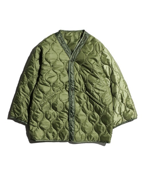 made in standard (メイドインスタンダード)の「MADE IN STANDARD/メイドインスタンダード REVERSIBLE NIGHT CAMO LINER リバーシブルキルトライナーコート(ミリタリージャケット・メンズ・ブラック/オリーブ・FREE)」の3枚目の写真