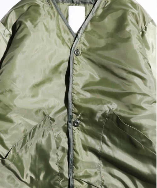 made in standard (メイドインスタンダード)の「MADE IN STANDARD/メイドインスタンダード REVERSIBLE NIGHT CAMO LINER リバーシブルキルトライナーコート(ミリタリージャケット・メンズ・ブラック/オリーブ・FREE)」の8枚目の写真