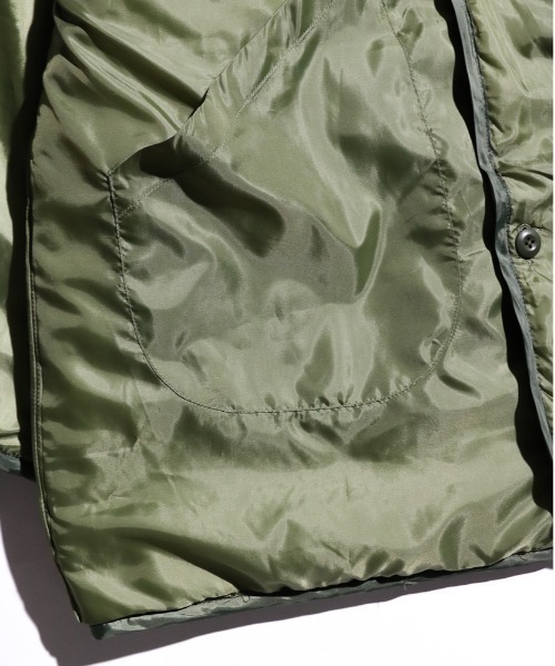 made in standard (メイドインスタンダード)の「MADE IN STANDARD/メイドインスタンダード REVERSIBLE NIGHT CAMO LINER リバーシブルキルトライナーコート(ミリタリージャケット・メンズ・ブラック/オリーブ・FREE)」の7枚目の写真